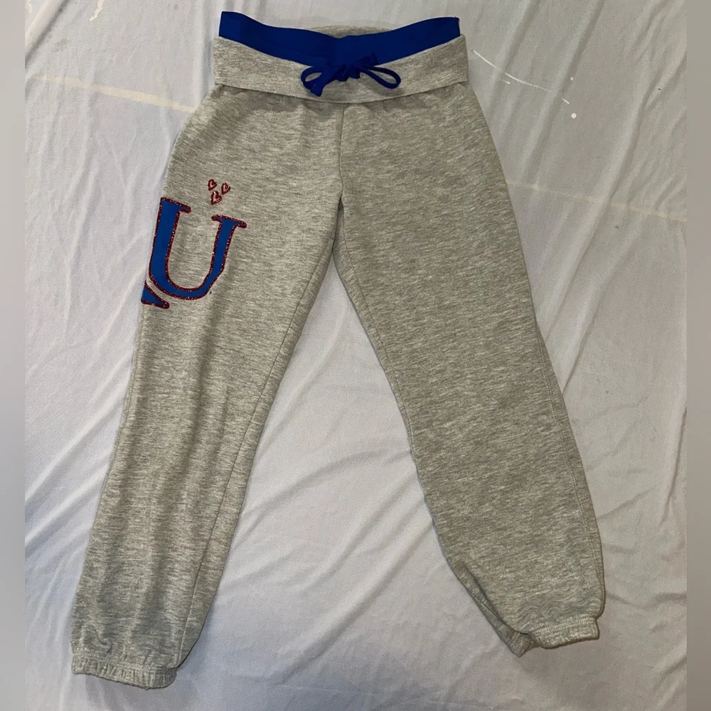 5th & Ocean • Kansas University Sweatpants • Girls Size 8 - Picture 4 of 8